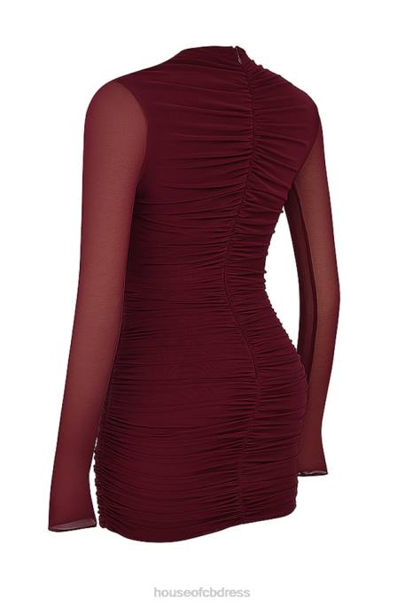 House of CB Lucinda Mulberry Cutout Mini Dress Clothing 4H6N131