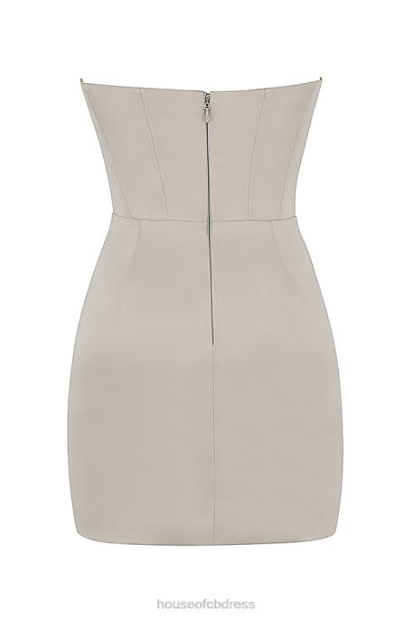 House of CB Magdalena Oyster Corset Mini Dress Clothing 4H6N448