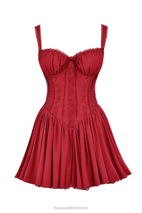 House of CB Pietra Cherry Corset Mini Dress Clothing 4H6N158