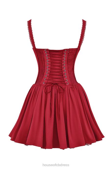 House of CB Pietra Cherry Corset Mini Dress Clothing 4H6N158