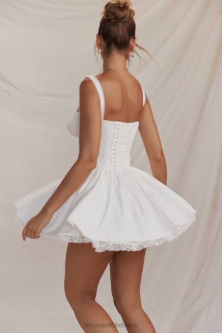 House of CB Pietra White Corset Mini Dress Clothing 4H6N210