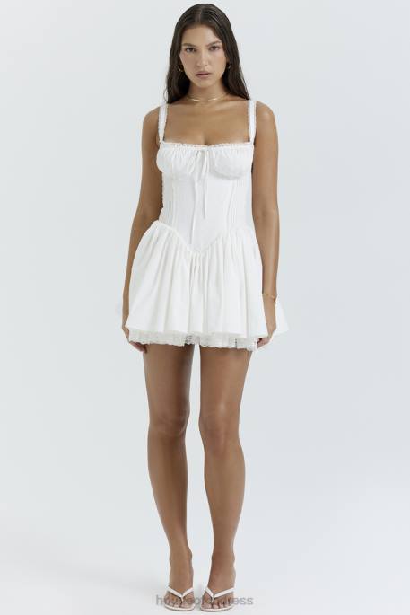 House of CB Pietra White Corset Mini Dress Clothing 4H6N210