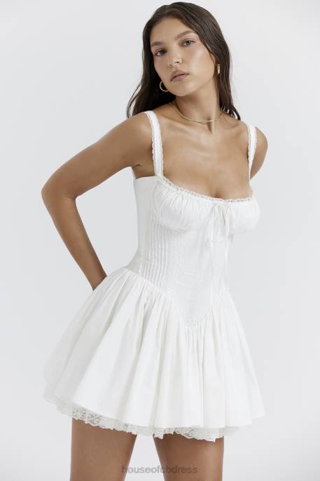 House of CB Pietra White Corset Mini Dress Clothing 4H6N210