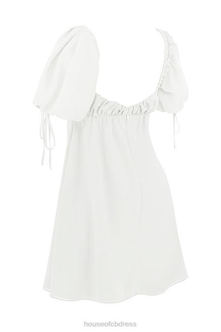 House of CB Princess Ivory Georgette Mini Dress Clothing 4H6N430