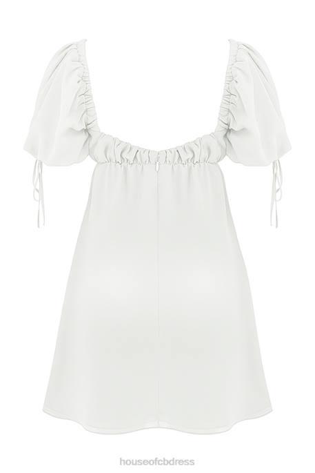 House of CB Princess Ivory Georgette Mini Dress Clothing 4H6N430