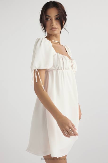 House of CB Princess Ivory Georgette Mini Dress Clothing 4H6N430