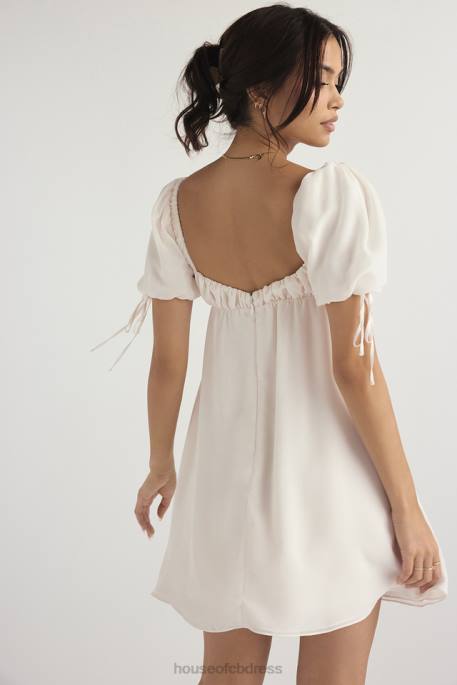 House of CB Princess Ivory Georgette Mini Dress Clothing 4H6N430