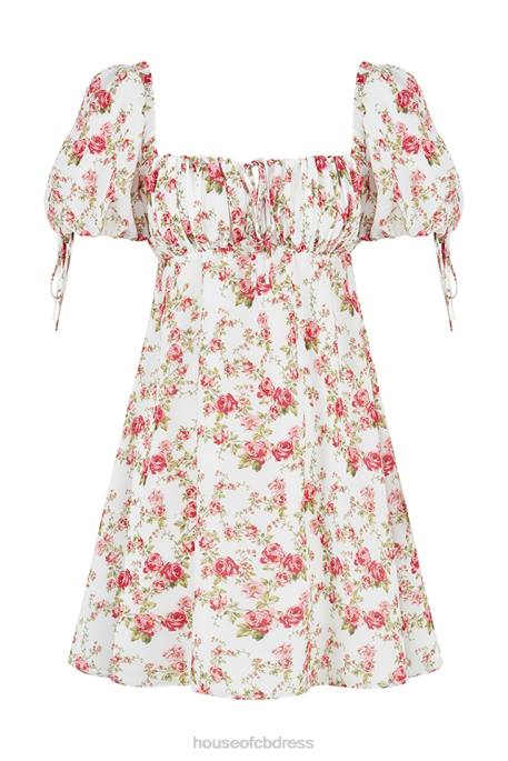 House of CB Princess Rose Print Mini Dress Clothing 4H6N435
