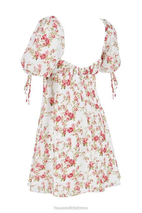 House of CB Princess Rose Print Mini Dress Clothing 4H6N435