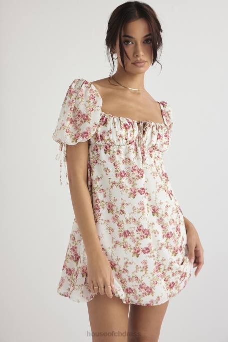 House of CB Princess Rose Print Mini Dress Clothing 4H6N435