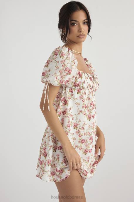 House of CB Princess Rose Print Mini Dress Clothing 4H6N435