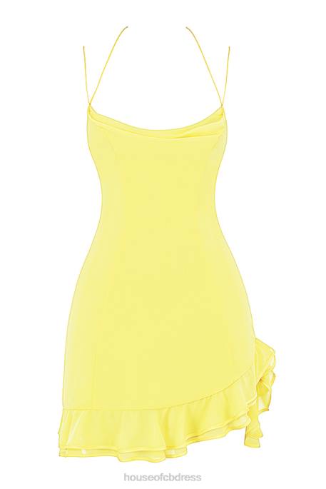 House of CB Rossella Buttercup Ruffle Mini Dress Clothing 4H6N424