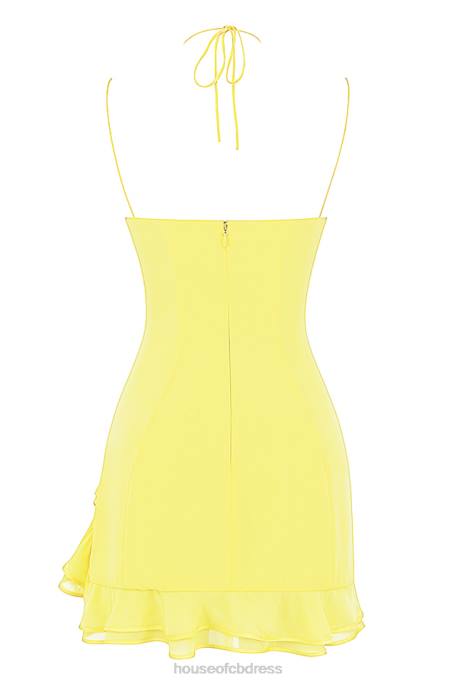 House of CB Rossella Buttercup Ruffle Mini Dress Clothing 4H6N424