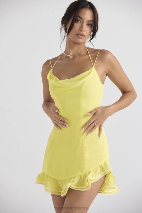 House of CB Rossella Buttercup Ruffle Mini Dress Clothing 4H6N424
