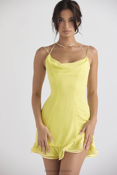 House of CB Rossella Buttercup Ruffle Mini Dress Clothing 4H6N424