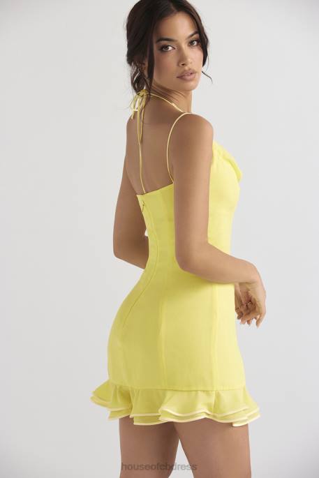 House of CB Rossella Buttercup Ruffle Mini Dress Clothing 4H6N424