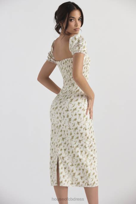 House of CB Bellucci Garden Print Shirred Sundress Clothing 4H6N425