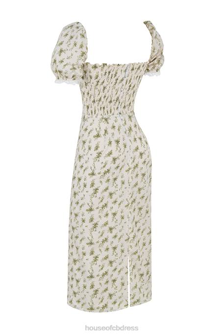House of CB Bellucci Garden Print Shirred Sundress Clothing 4H6N425