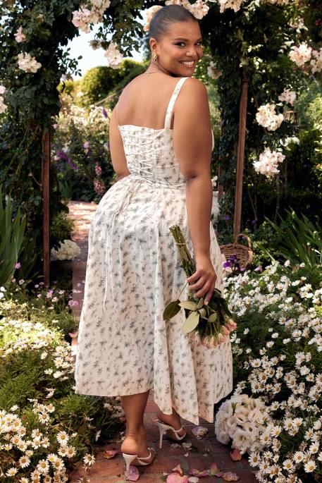House of CB Carmen Garden Print Bustier Sundress Clothing 4H6N438