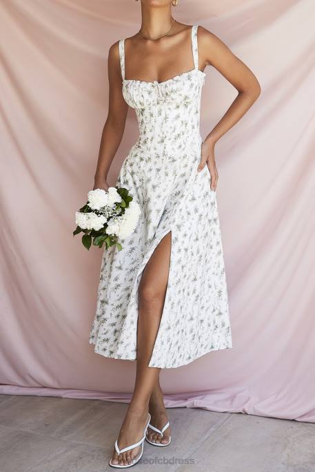 House of CB Carmen Garden Print Bustier Sundress Clothing 4H6N438
