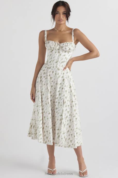 House of CB Carmen Garden Print Bustier Sundress Clothing 4H6N438