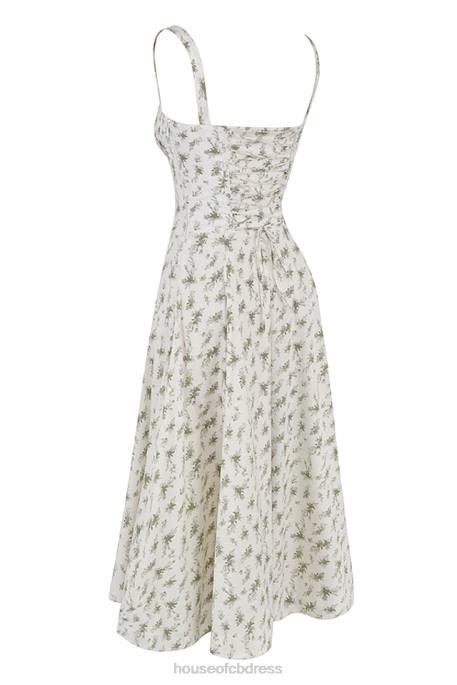 House of CB Carmen Garden Print Bustier Sundress Clothing 4H6N438