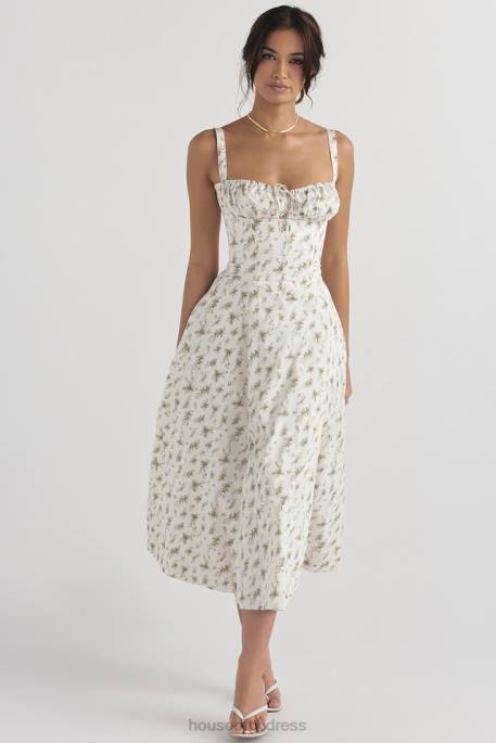 House of CB Carmen Garden Print Bustier Sundress Clothing 4H6N438