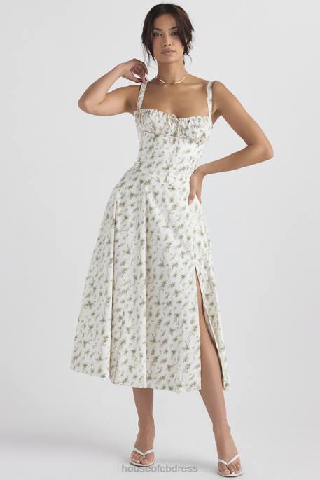 House of CB Carmen Garden Print Bustier Sundress Clothing 4H6N438
