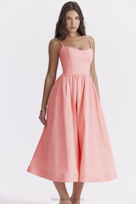 House of CB Lolita Apricot Corset Sundress Clothing 4H6N233