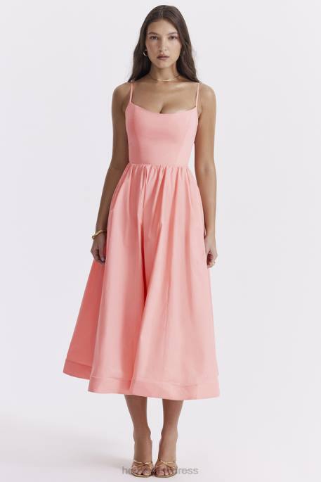 House of CB Lolita Apricot Corset Sundress Clothing 4H6N233