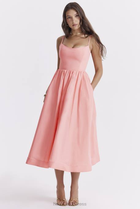 House of CB Lolita Apricot Corset Sundress Clothing 4H6N233