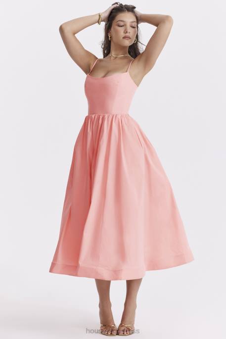 House of CB Lolita Apricot Corset Sundress Clothing 4H6N233