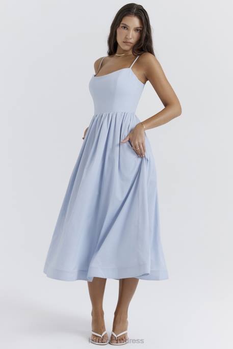 House of CB Lolita Soft Blue Corset Sundress Clothing 4H6N212