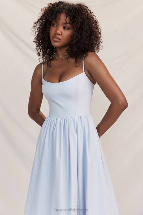 House of CB Lolita Soft Blue Corset Sundress Clothing 4H6N212
