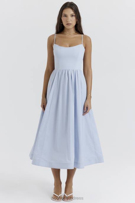 House of CB Lolita Soft Blue Corset Sundress Clothing 4H6N212