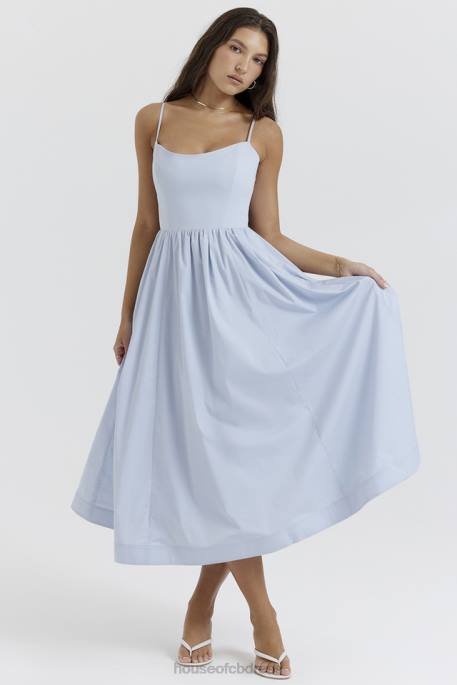 House of CB Lolita Soft Blue Corset Sundress Clothing 4H6N212
