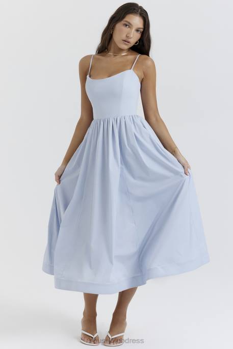 House of CB Lolita Soft Blue Corset Sundress Clothing 4H6N212