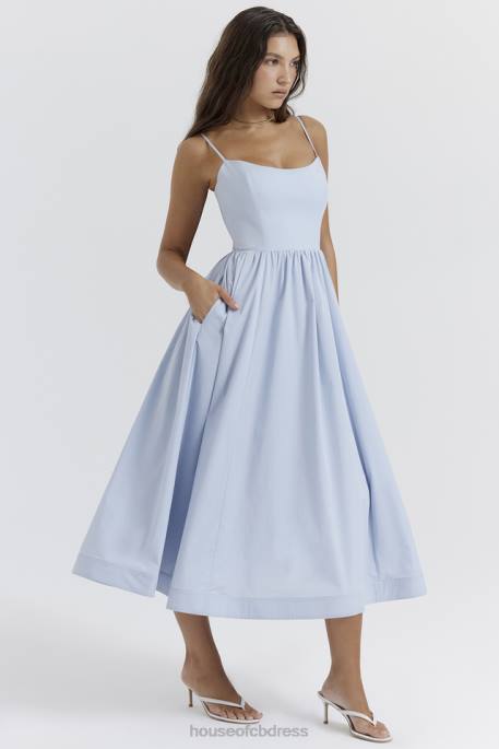 House of CB Lolita Soft Blue Corset Sundress Clothing 4H6N212