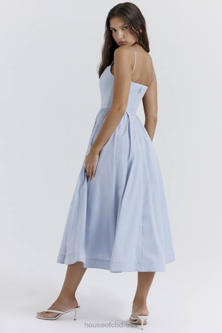 House of CB Lolita Soft Blue Corset Sundress Clothing 4H6N212