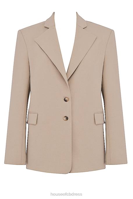 House of CB Aline Mink Oversized Blazer Clothing 4H6N1034