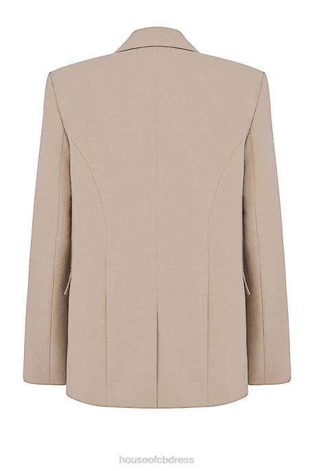 House of CB Aline Mink Oversized Blazer Clothing 4H6N1034