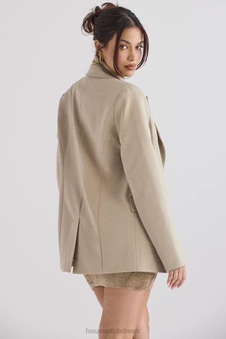 House of CB Aline Mink Oversized Blazer Clothing 4H6N1034