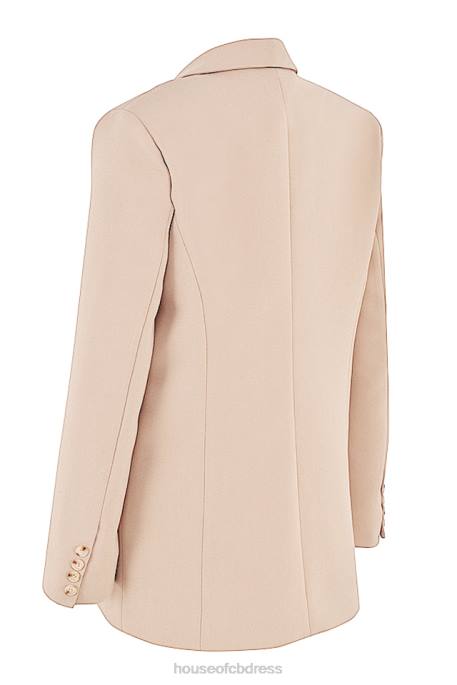 House of CB Marta Latte Oversized Blazer Clothing 4H6N1043