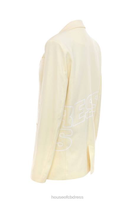 House of CB Mistress Rocks Beating Heart Lemon Logo Branded Blazer Clothing 4H6N1050