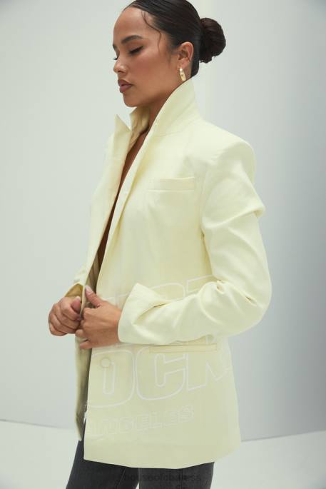 House of CB Mistress Rocks Beating Heart Lemon Logo Branded Blazer Clothing 4H6N1050