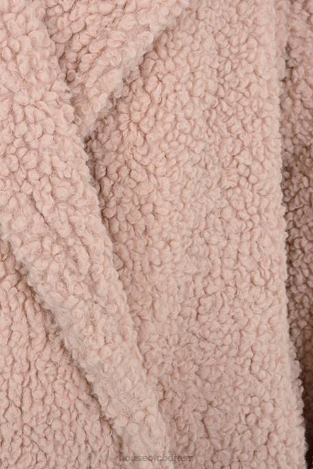 House of CB Bear Blush Faux Fur Sherpa Coat Clothing 4H6N1055