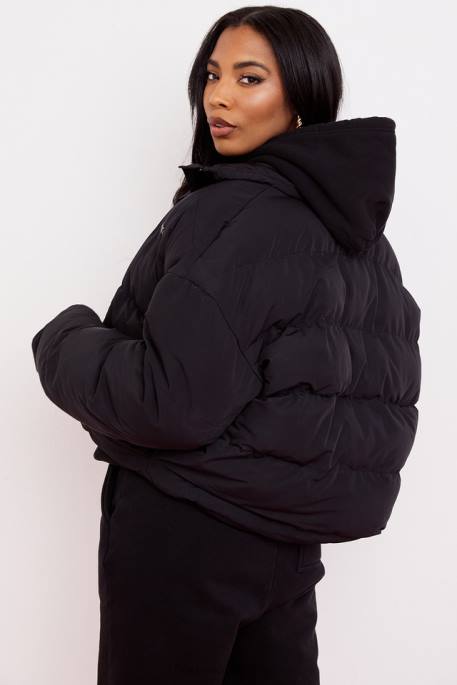 House of CB Hero Ink Oversized C Shape Puffer Jacket Clothing 4H6N1049