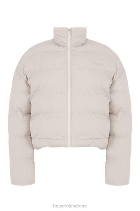 House of CB Hero Ivory Oversized C Shape Puffer Jacket Clothing 4H6N1046