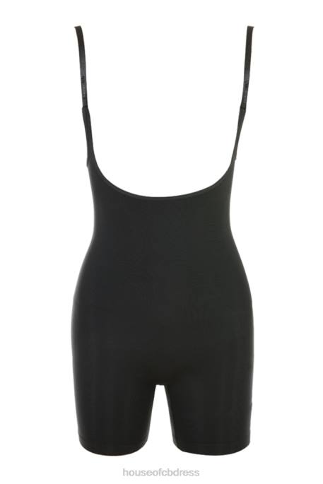 House of CB Mid Thigh Sculpting Bodysuit Ink Clothing 4H6N1275