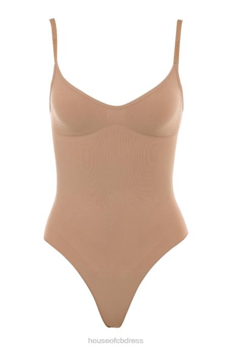House of CB Sculpting Full Brief Bodysuit Cafe Au Lait Clothing 4H6N1273